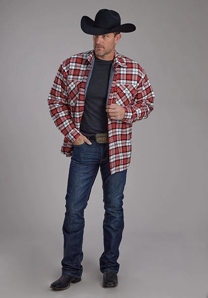 Roper 2205 Flannel (Red) - Men's Shirt Jacket