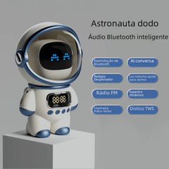 Bluetooth Smart AI Interactive Speaker Clock with Card Slot