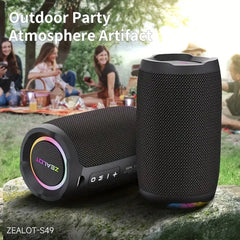 Portable Waterproof Bluetooth Subwoofer Speaker with Bass