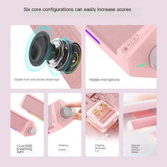 Bluetooth Desktop Speakers with Microphone and Bass