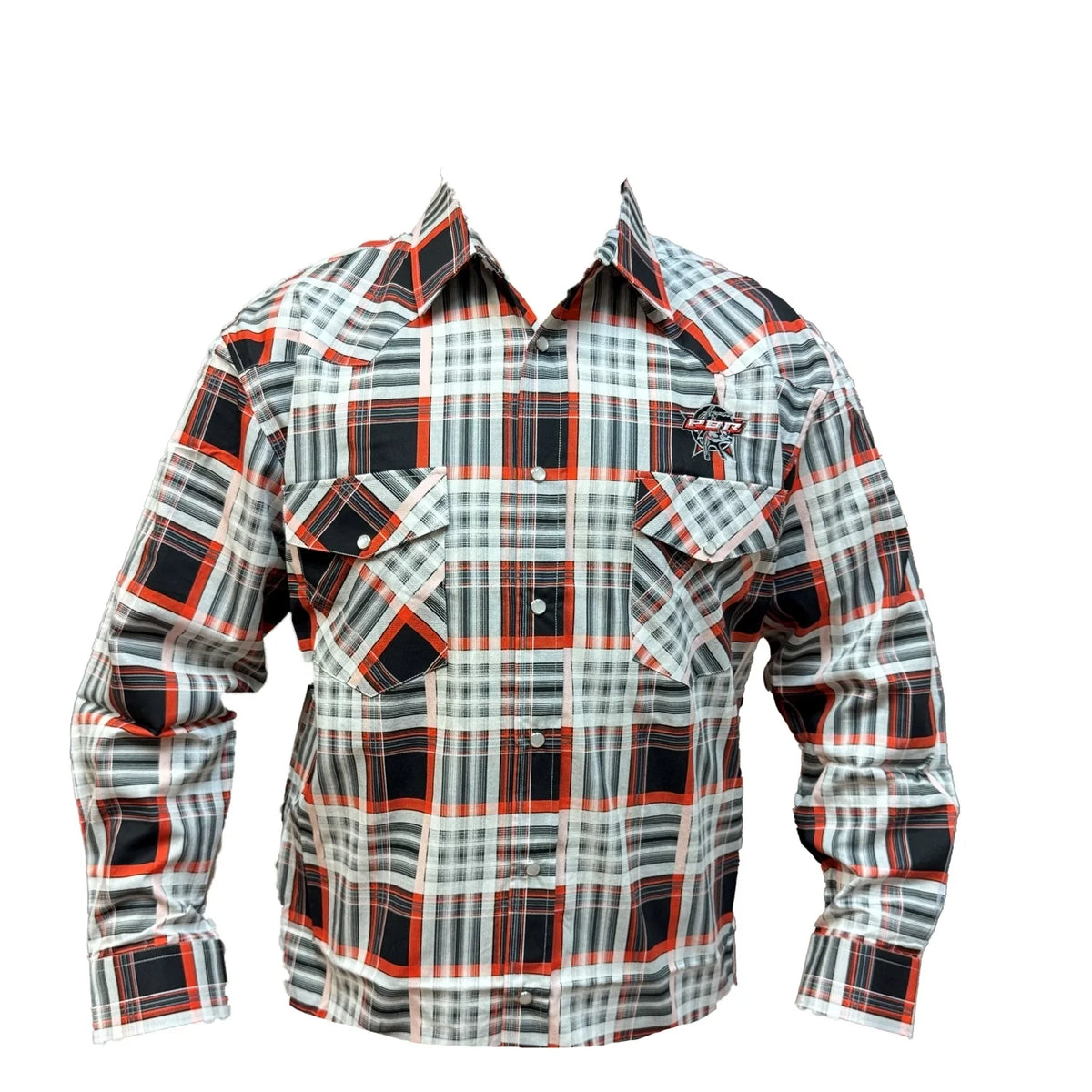 Bullhide Black Checkered Plaid - Mens Western Shirt